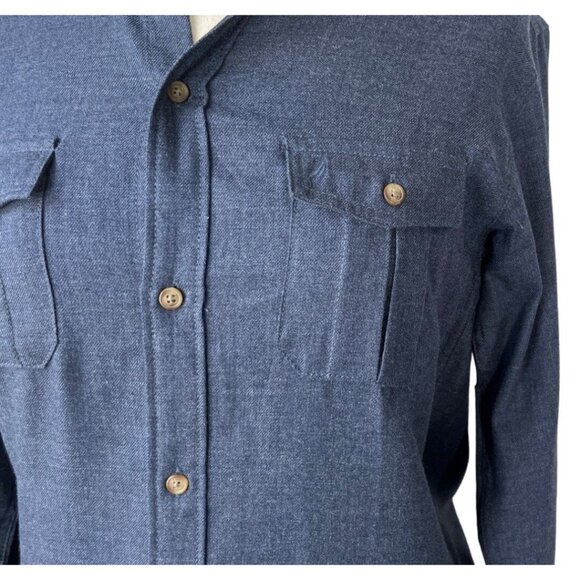 Nautica Button Front Shirt Womens XL Blue New - Picture 5 of 10